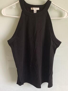 Rag & Bone Black High Neck Tank Top
